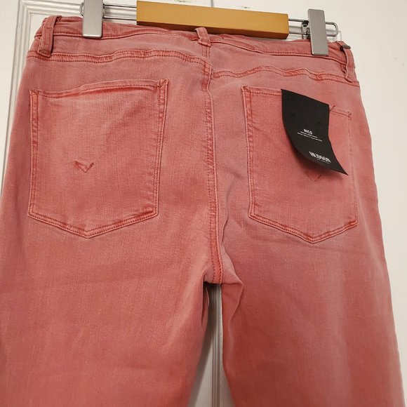 Hudson Super Skinny Denim Jeans Nico Mid-Rise Pink (NWOT) - Picture 4 of 5